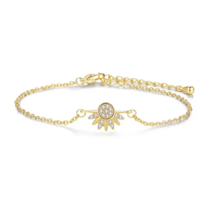 Sparkling Sun and Moon Bracelet Set Stackable